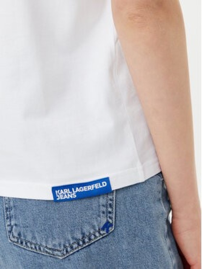 Karl Lagerfeld Jeans T-Shirt A1W17005 Biały Relaxed Fit