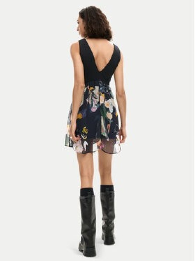 Desigual Sukienka letnia Uve 26SWVW47 Czarny Regular Fit