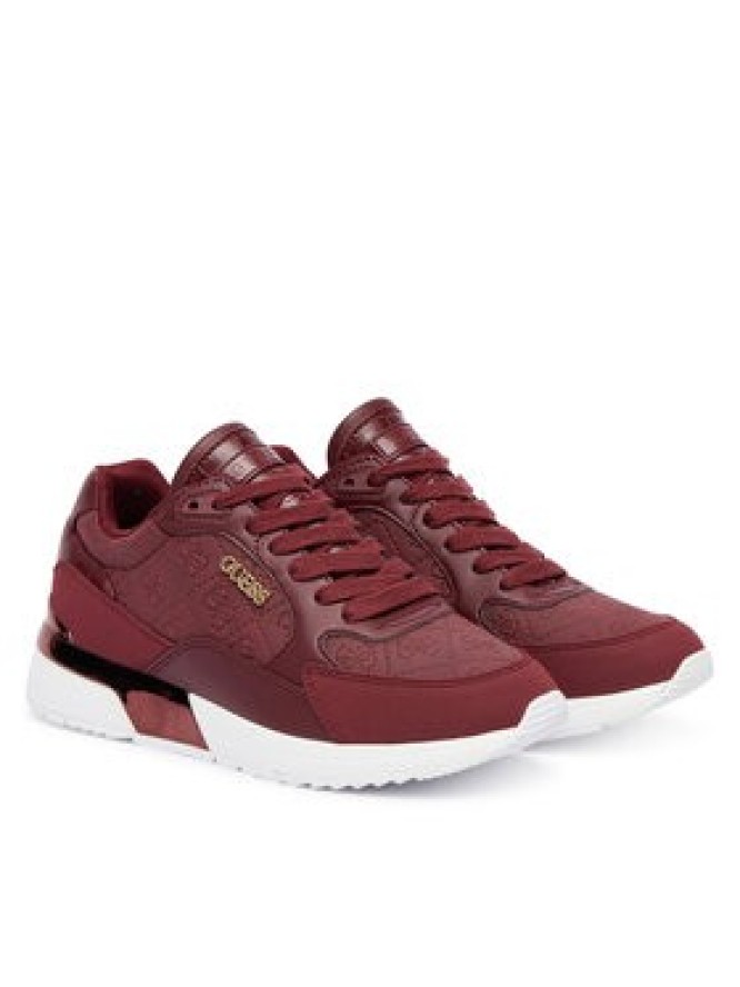 Guess Sneakersy FLFM16 ELE12 Bordowy