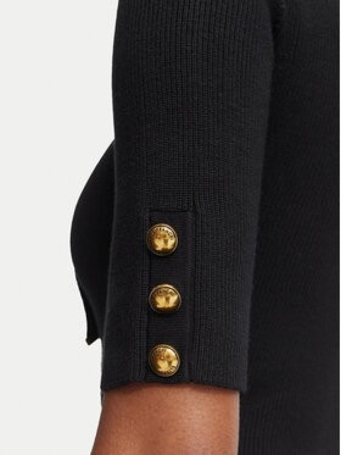 Elisabetta Franchi Sukienka koktajlowa AM-04S-66E2-V450 Czarny Slim Fit