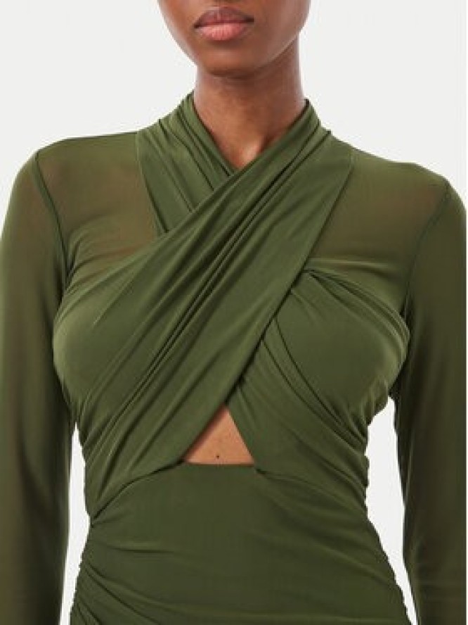 Bardot Sukienka wieczorowa Veria 59987DB Khaki Regular Fit