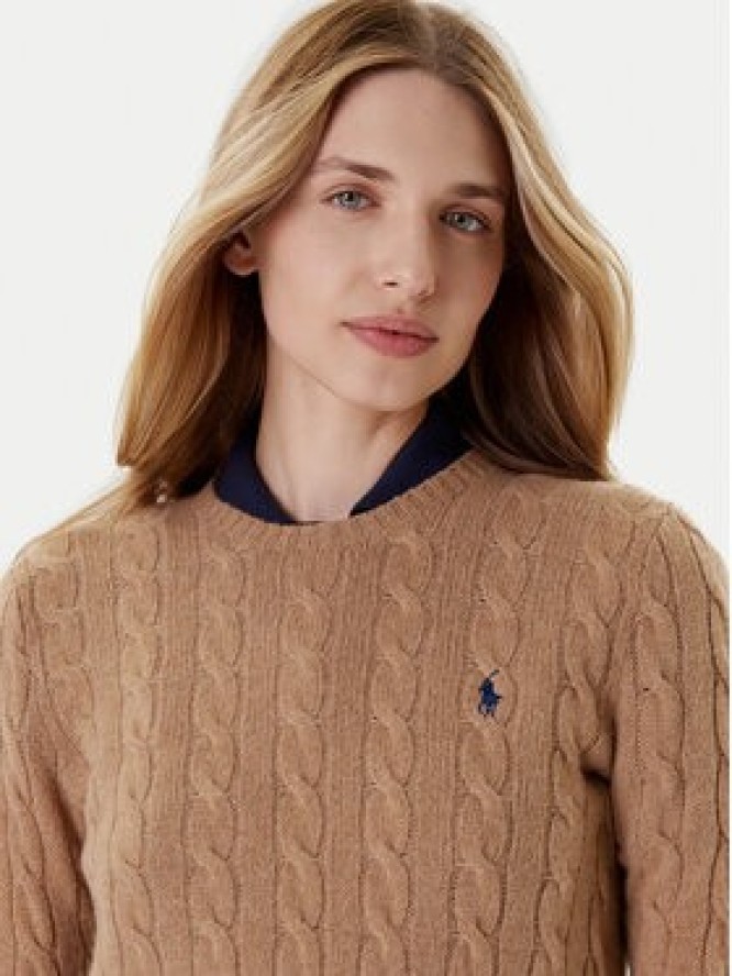 Polo Ralph Lauren Sweter 211971865002 Beżowy Slim Fit
