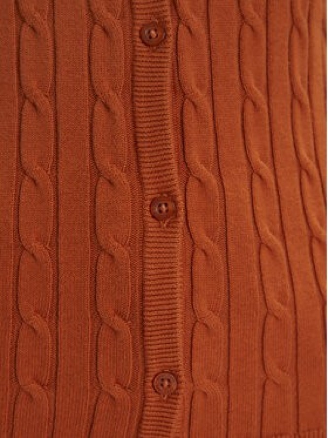Gant Kardigan 4800103 Brązowy Slim Fit