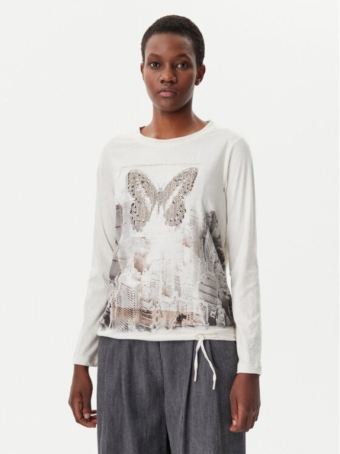 Olsen Bluzka 11105023 Beżowy Regular Fit