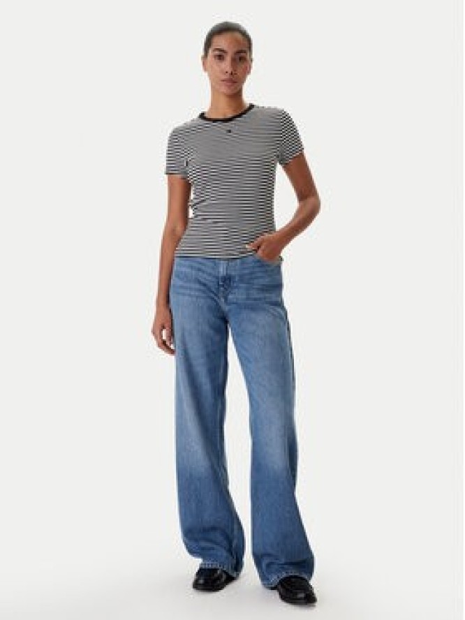 Tommy Jeans T-Shirt Essential DW0DW17383 Czarny Slim Fit