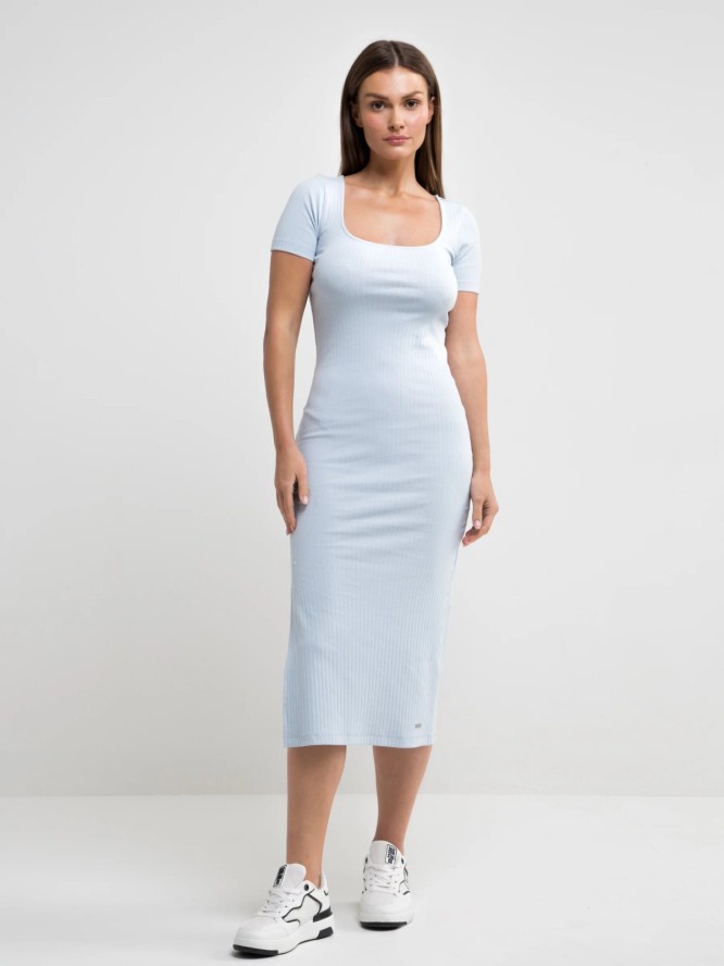 Sukienka damska midi błękitna Edmi 400