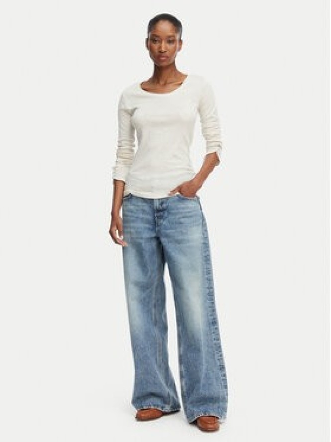 BOSS Bluzka Edeline 50566005 Kremowy Regular Fit
