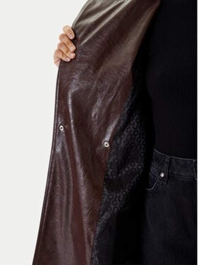 HUGO Płaszcz przejściowy Malitte-1 50542286 Brązowy Relaxed Fit