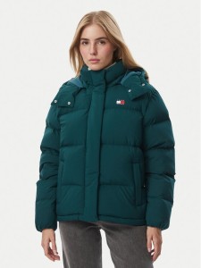Tommy Jeans Kurtka puchowa Alaska DW0DW18610 Zielony ciemny Regular Fit