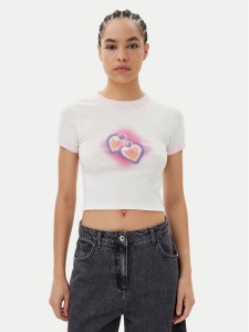 HUGO T-Shirt Dalia 50537476 Biały Slim Fit