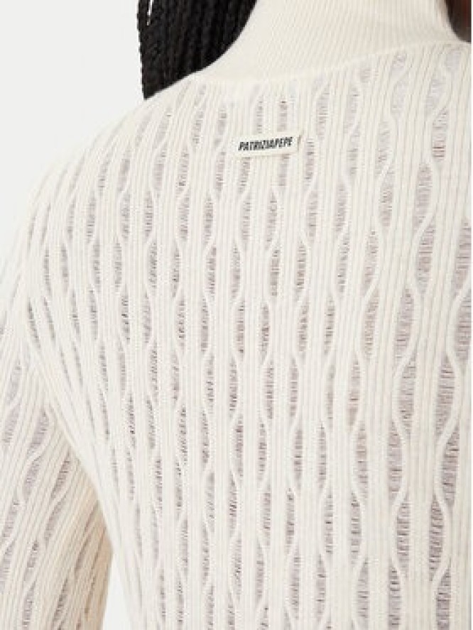 Patrizia Pepe Sweter 8K0368/K307-W409 Beżowy Regular Fit