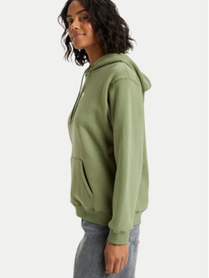 Roxy Bluza Vl Surf Stoked Hoodie Brushed ERJFT05028 Khaki Regular Fit