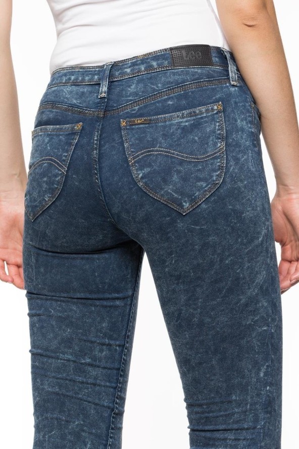 SPODNIE DAMSKIE LEE TOXEY MARBLE BLUE L527AQAS