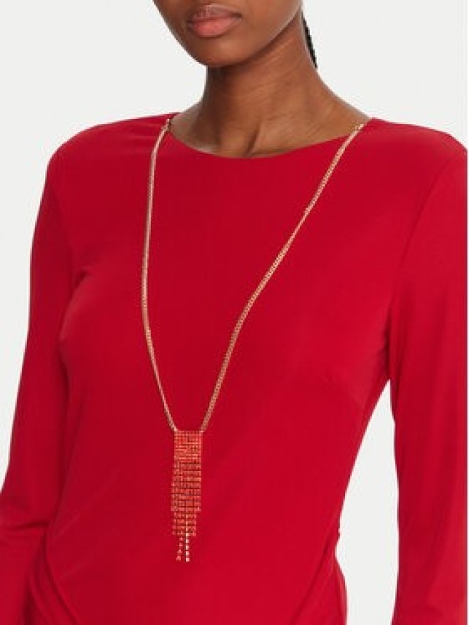 Fracomina Sukienka wieczorowa FQ25WD3006W62601 Czerwony Slim Fit