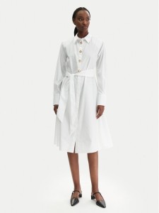 KARL LAGERFELD Sukienka koszulowa B1W13026 Biały Regular Fit