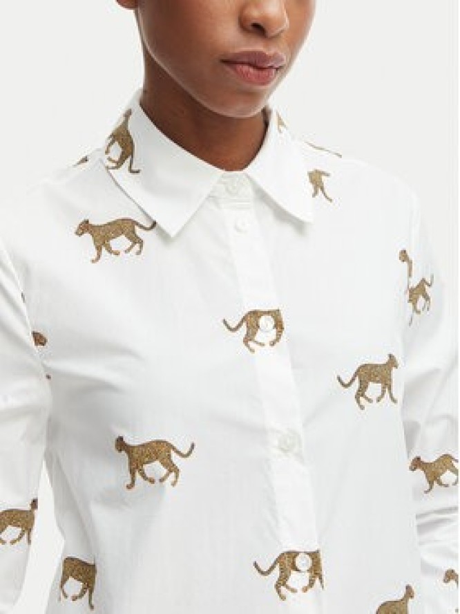 LOLA CASADEMUNT Koszula LS2615059 Biały Regular Fit