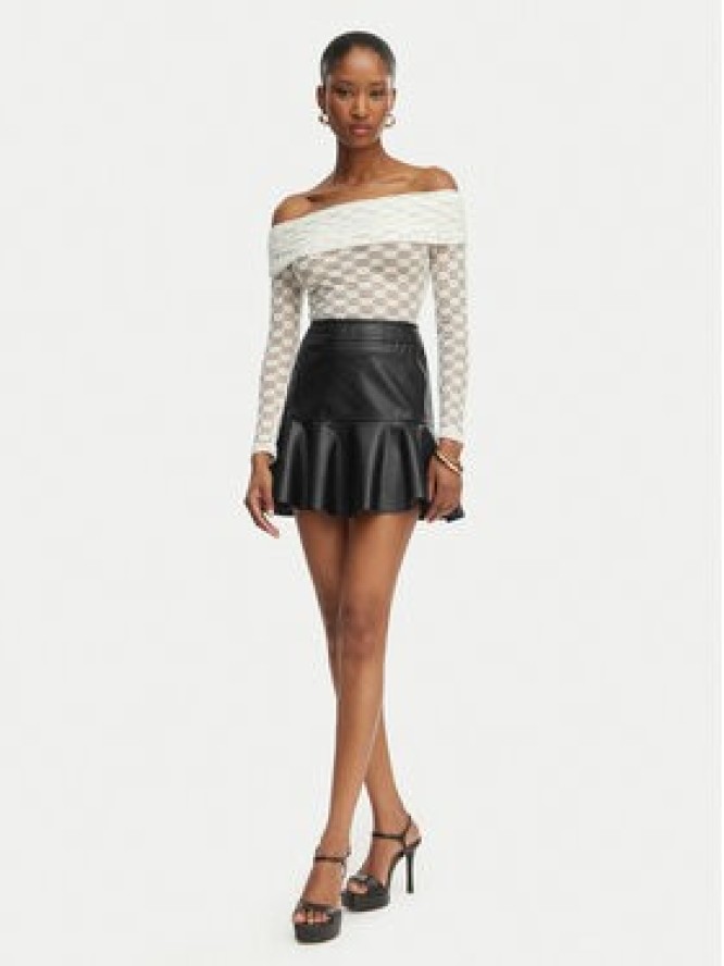 Bardot Spódnica z imitacji skóry Tisch 59924SB Czarny Regular Fit