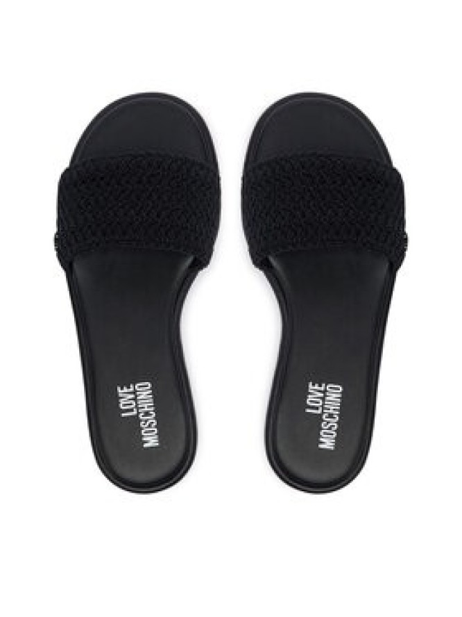 LOVE MOSCHINO Klapki JA28242G0OJQB000 Czarny