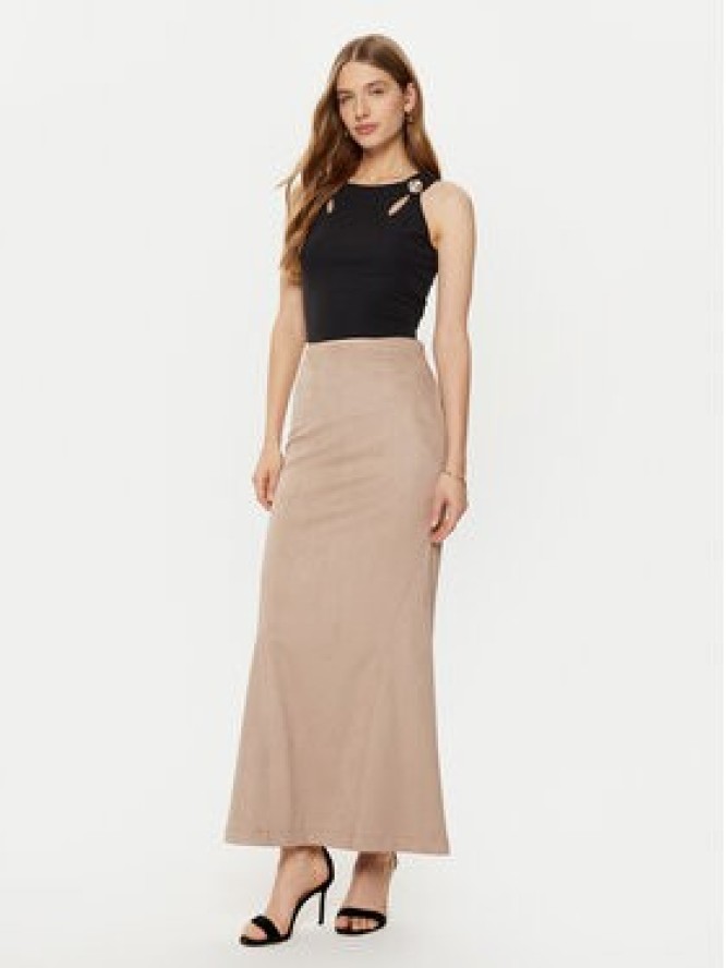 Guess Spódnica maxi W5RD51 WE0L0 Beżowy Regular Fit