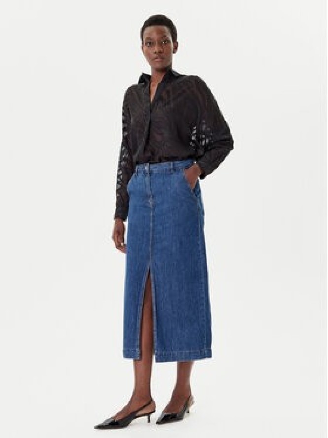 French Connection Spódnica jeansowa 73DZA Niebieski Regular Fit