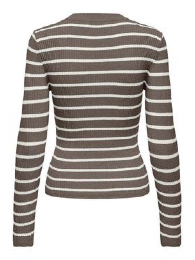 ONLY Sweter Louisa 15344579 Brązowy Slim Fit