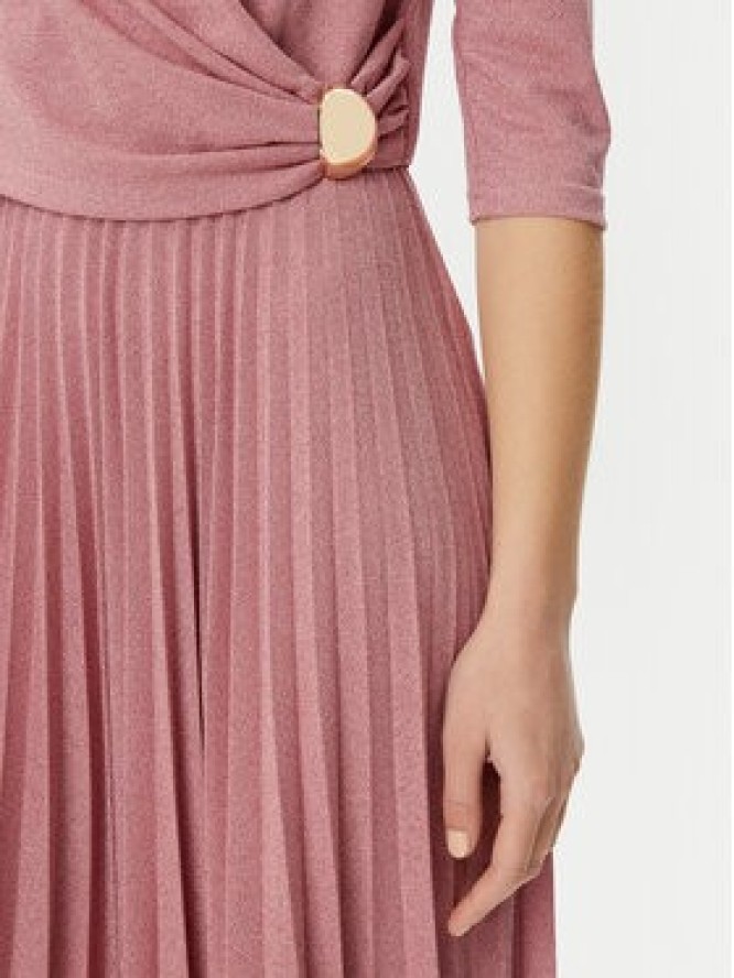 Rinascimento Sukienka koktajlowa CFC0122980003 Różowy Regular Fit