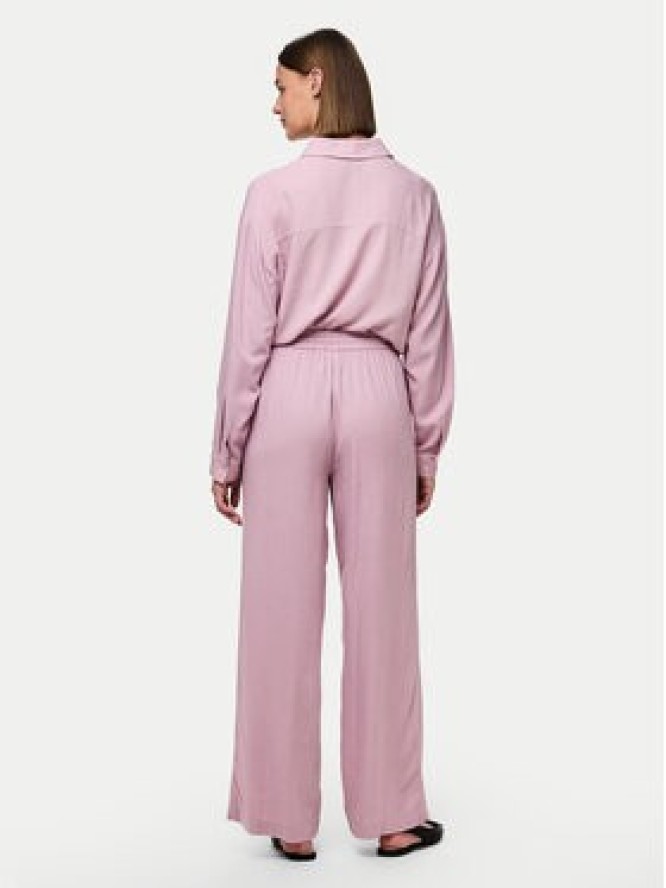 Pieces Spodnie materiałowe Pia 17149314 Różowy Wide Leg