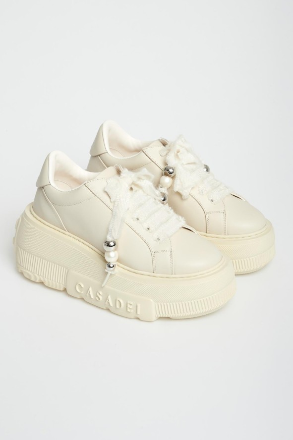 Sneakersy damskie skórzane CASADEI