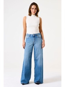 Garcia Dżinsy "Celia" - Wide fit - w kolorze niebieskim rozmiar: W29