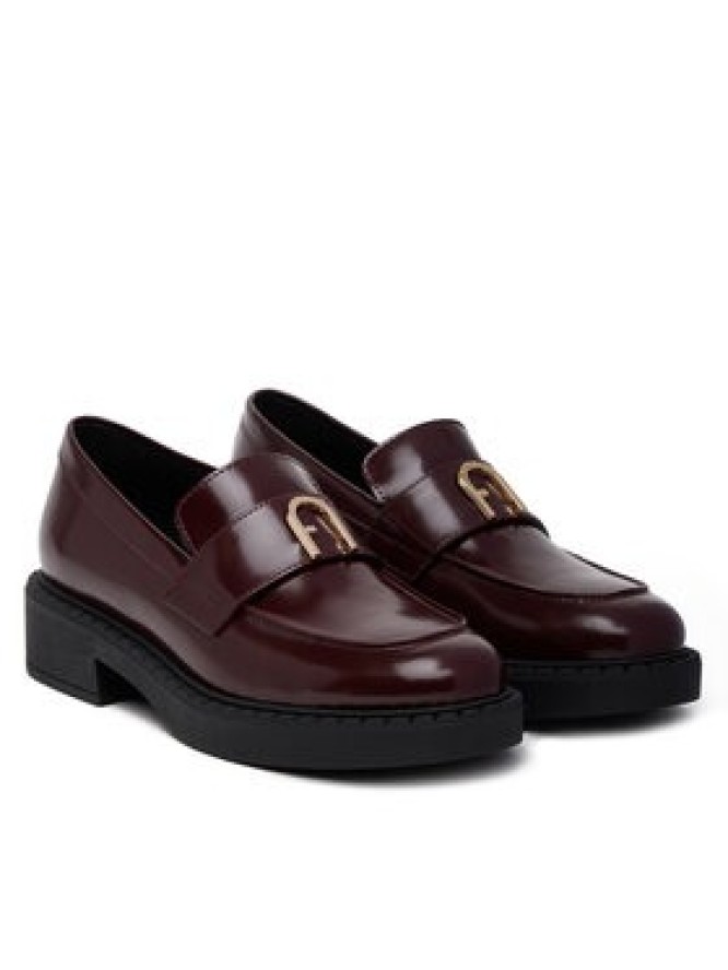 Furla Loafersy New Legacy YJ81FNL BX4042 AL 26700 Bordowy