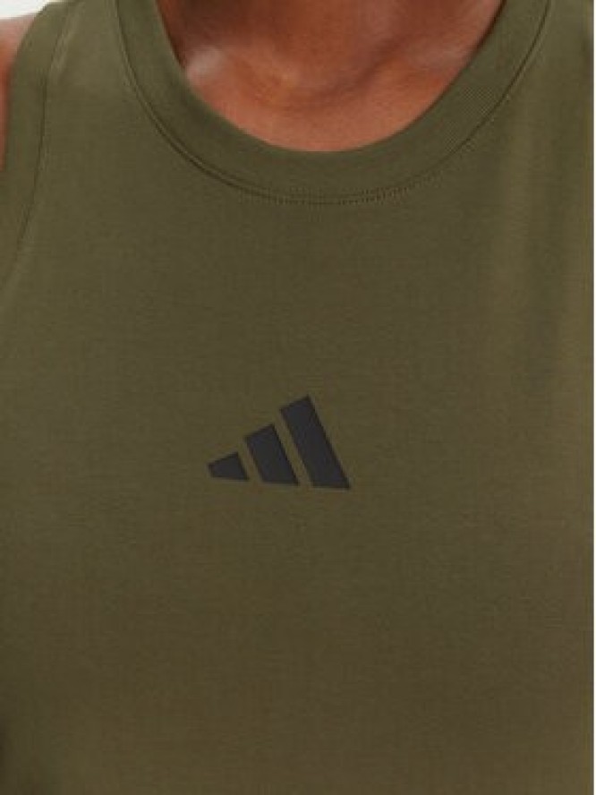 adidas Sukienka codzienna Future Icons Small Logo JE0201 Zielony Slim Fit