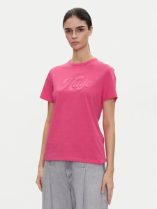 HUGO T-Shirt Damacia_4 50539101 Różowy Regular Fit