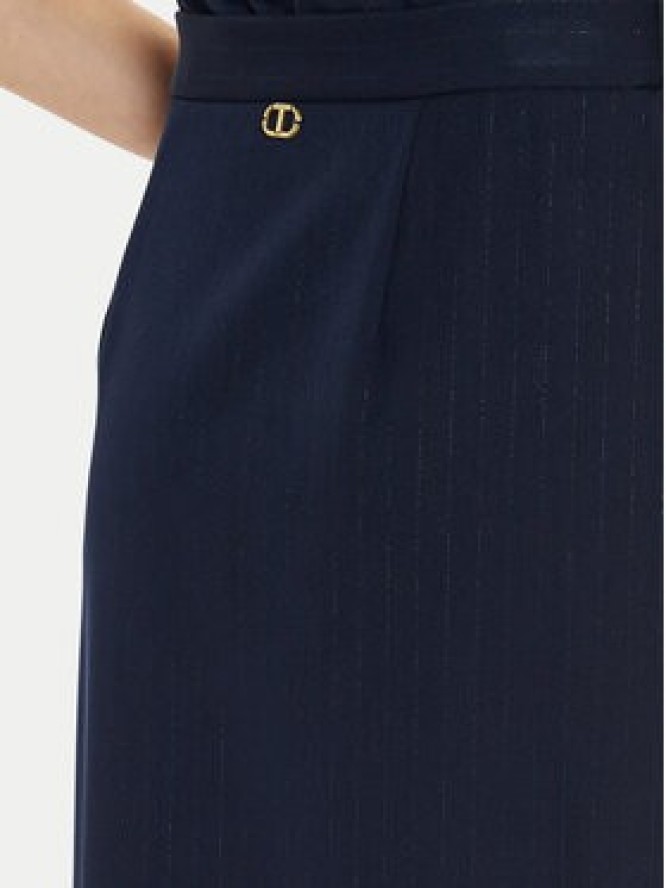 TWINSET Spódnica ołówkowa 242TP2153 Granatowy Regular Fit