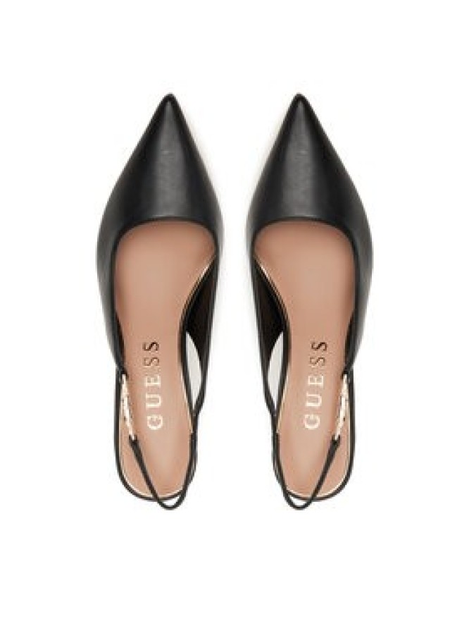 Guess Szpilki FLTNS4 LEA05 Czarny