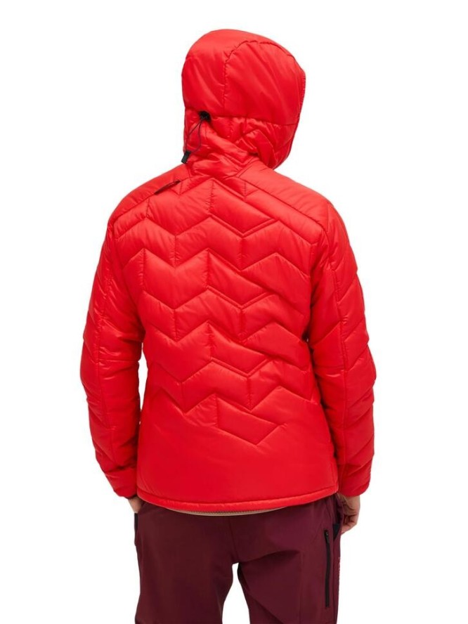 Kurtka Peak Performance damska Elevate Liner Hood Jacket czerwona - XL