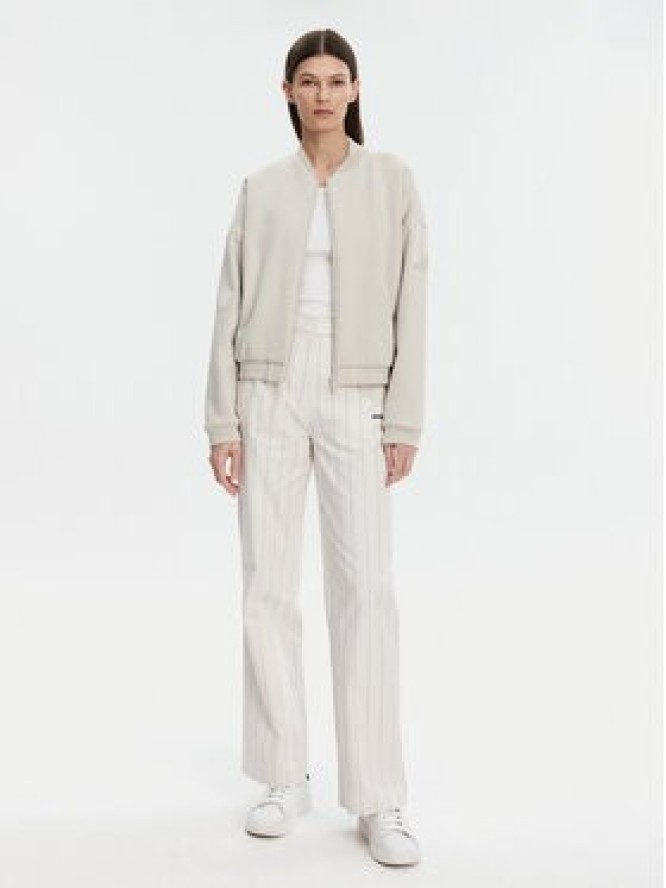 adidas Bluza Essentials Contemporary Logo JD9972 Beżowy Loose Fit