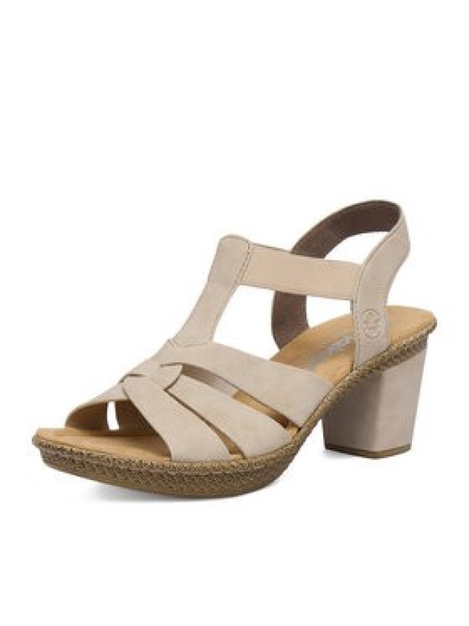 Rieker Sandały CEO-665K3-62 Beżowy