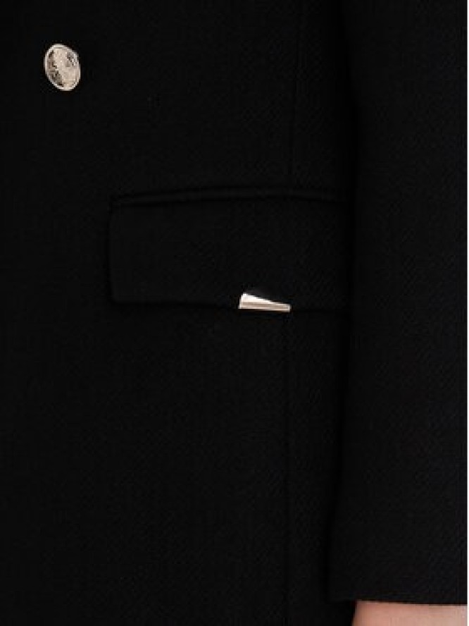 Morgan Płaszcz wełniany 252-GATIM.F Czarny Regular Fit