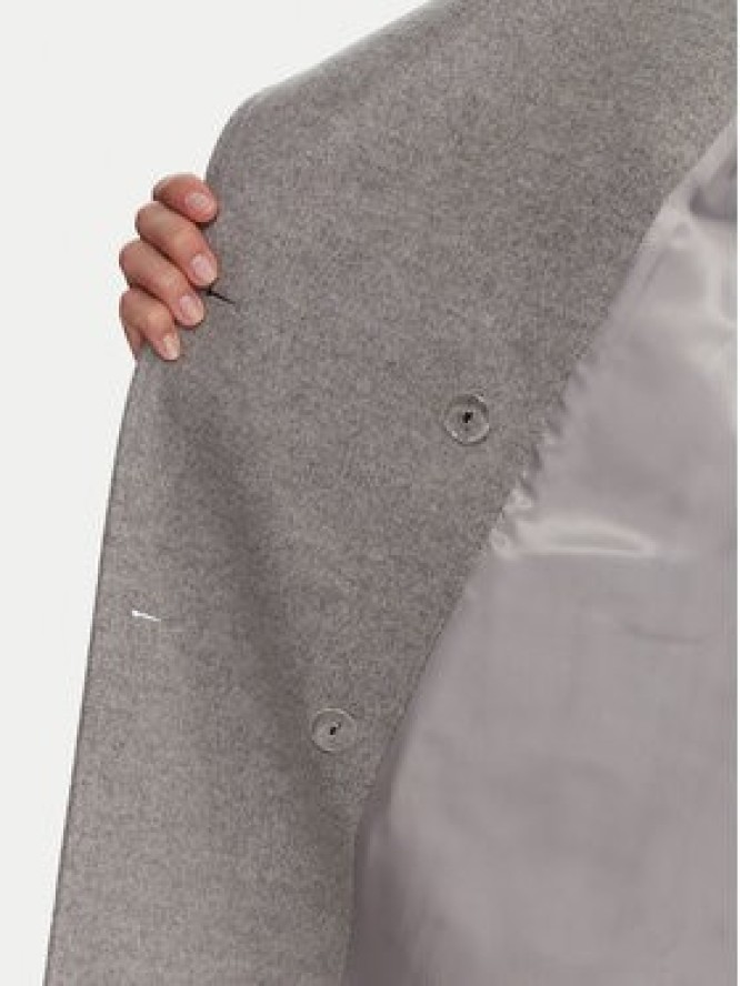 Marella Płaszcz wełniany Tenna 2523016071 Szary Regular Fit