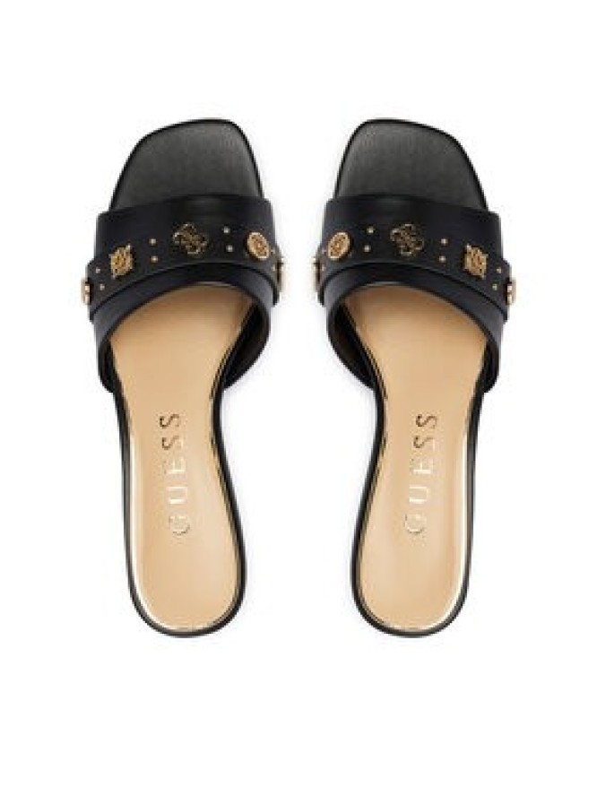 Guess Klapki FLJGAU ELE03 Czarny