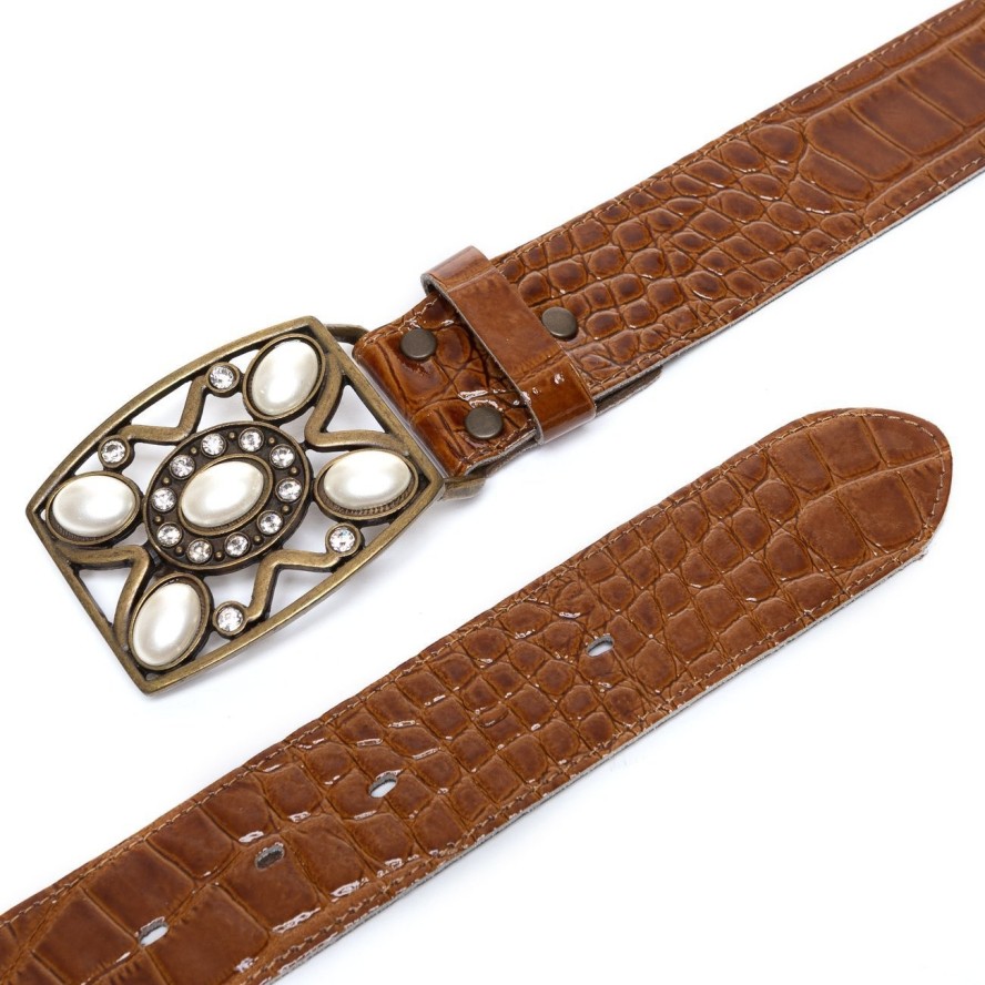 DAMSKI PASEK VANZETTI PASEK SKÓRZANY SOPO-VAN902 645 40mm Ledergürtel Q. 6186(6250)