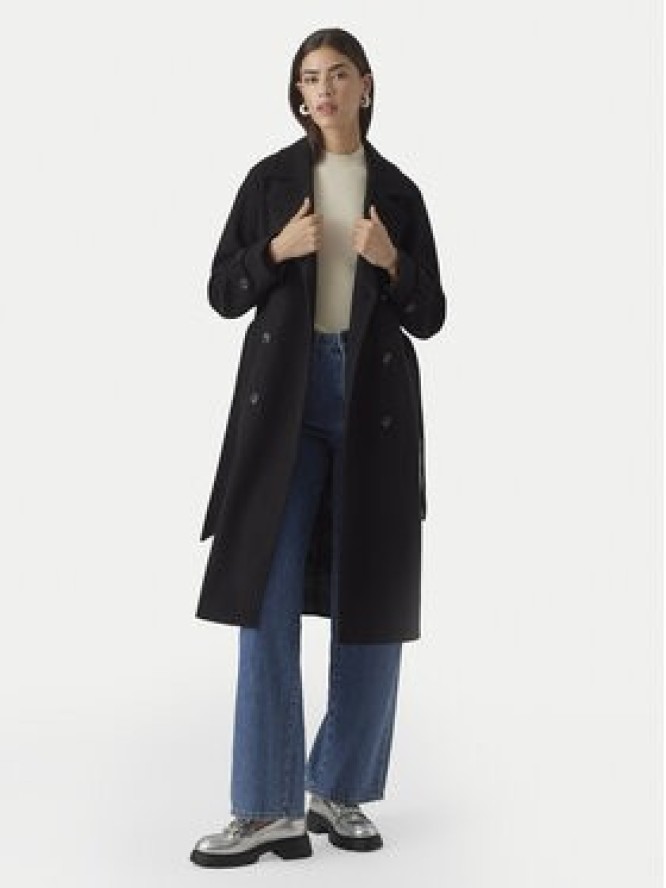 Vero Moda Płaszcz przejściowy Fortuneaya 10289870 Czarny Regular Fit