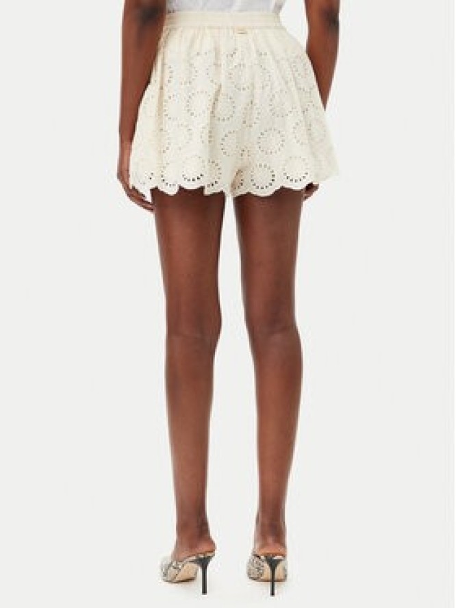 TWINSET Szorty materiałowe 251TT2363 Écru Loose Fit