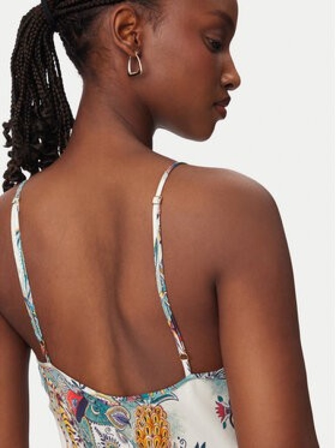 Just Cavalli Sukienka letnia 80PAO925 NS837 Błękitny Slim Fit