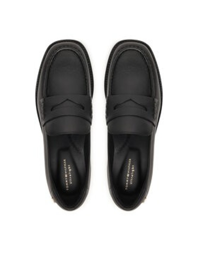 Tommy Hilfiger Loafersy Elettra Penny Leather FW0FW09360 Czarny