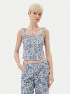 Levi's® Bluzka 001W4-0001 Niebieski Slim Fit