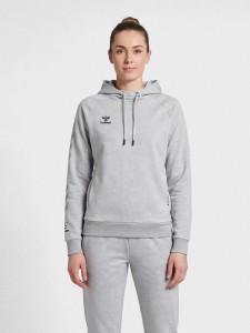 Damska bawełniana bluza z kapturem Hummel Move Grid