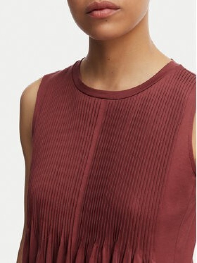 Weekend Max Mara Sukienka codzienna Ricordo 2615621022 Bordowy Regular Fit