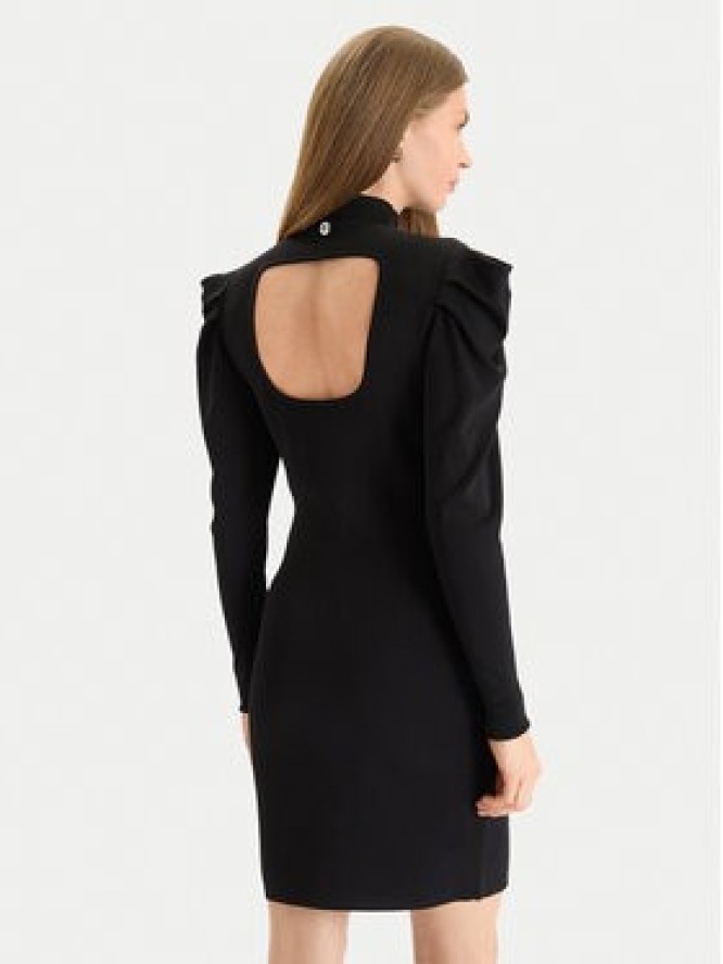 TWINSET Sukienka dzianinowa 252AT3010 Czarny Slim Fit