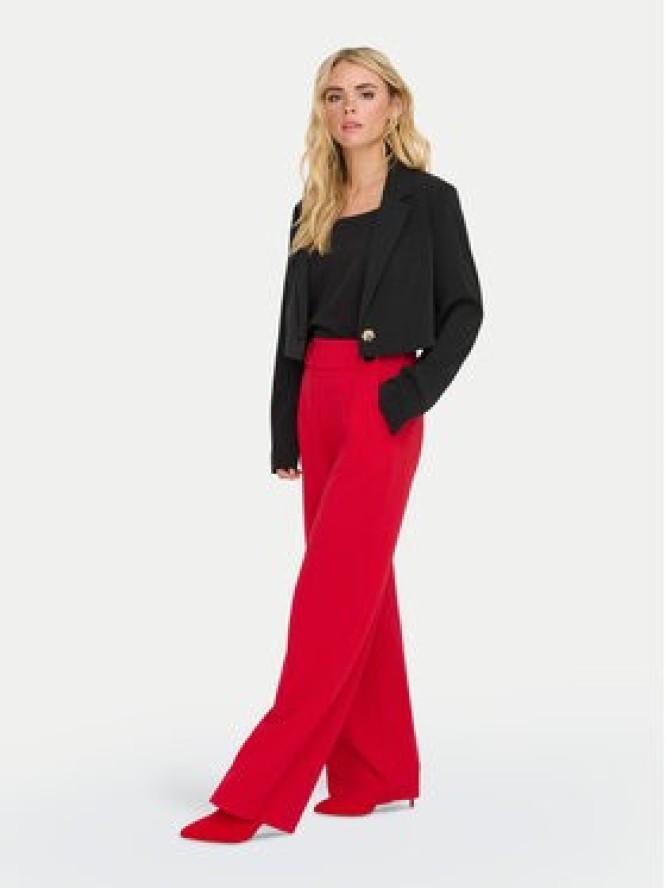 JDY Spodnie materiałowe Geggo 15208430 Czerwony Wide Leg